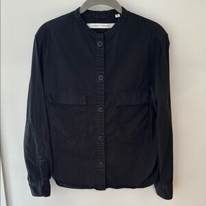 Uniqlo and Lamaire Women’s Cotton Collarless Button Down Shirt Size XS